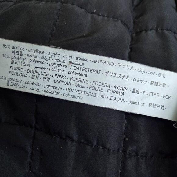 Zara hooded black winter long warm jacket size women's small - Picture 11 of 11
